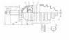 ASHUKI IA-6003 Joint Kit, drive shaft